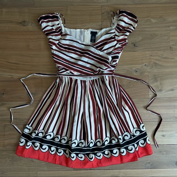 Anna Sui for Target Striped Off-The-Shoulder Dress - Picture 2 of 5
